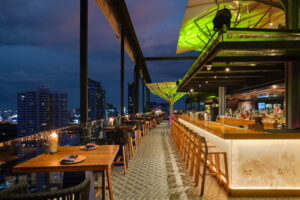 Above Eleven - Downstairs Bar Night Sky Replacement